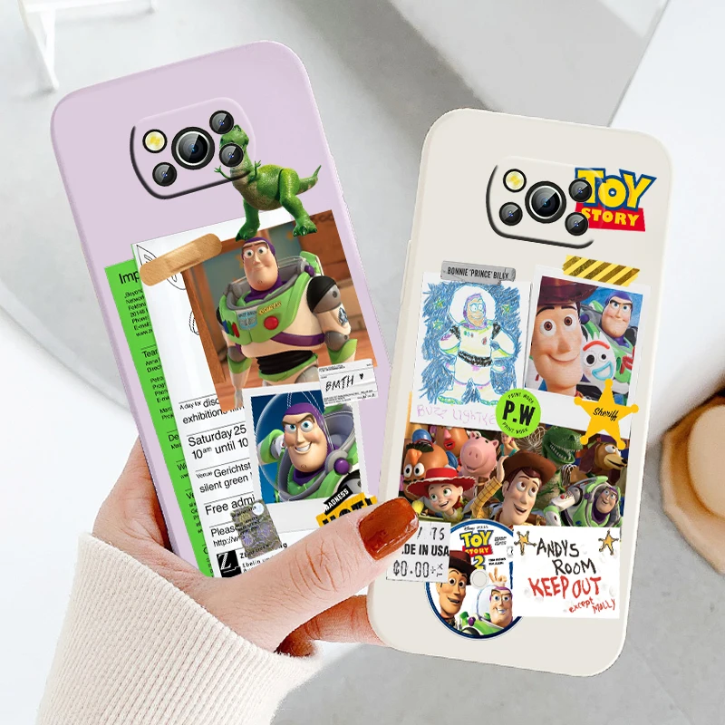 

Disney Toy Story Poster Phone Case For Xiaomi Mi Poco X4 X3 C40 C31 C3 M4 M3 F4 F3 GT Pro NFC Soft Liquid Rope Cover