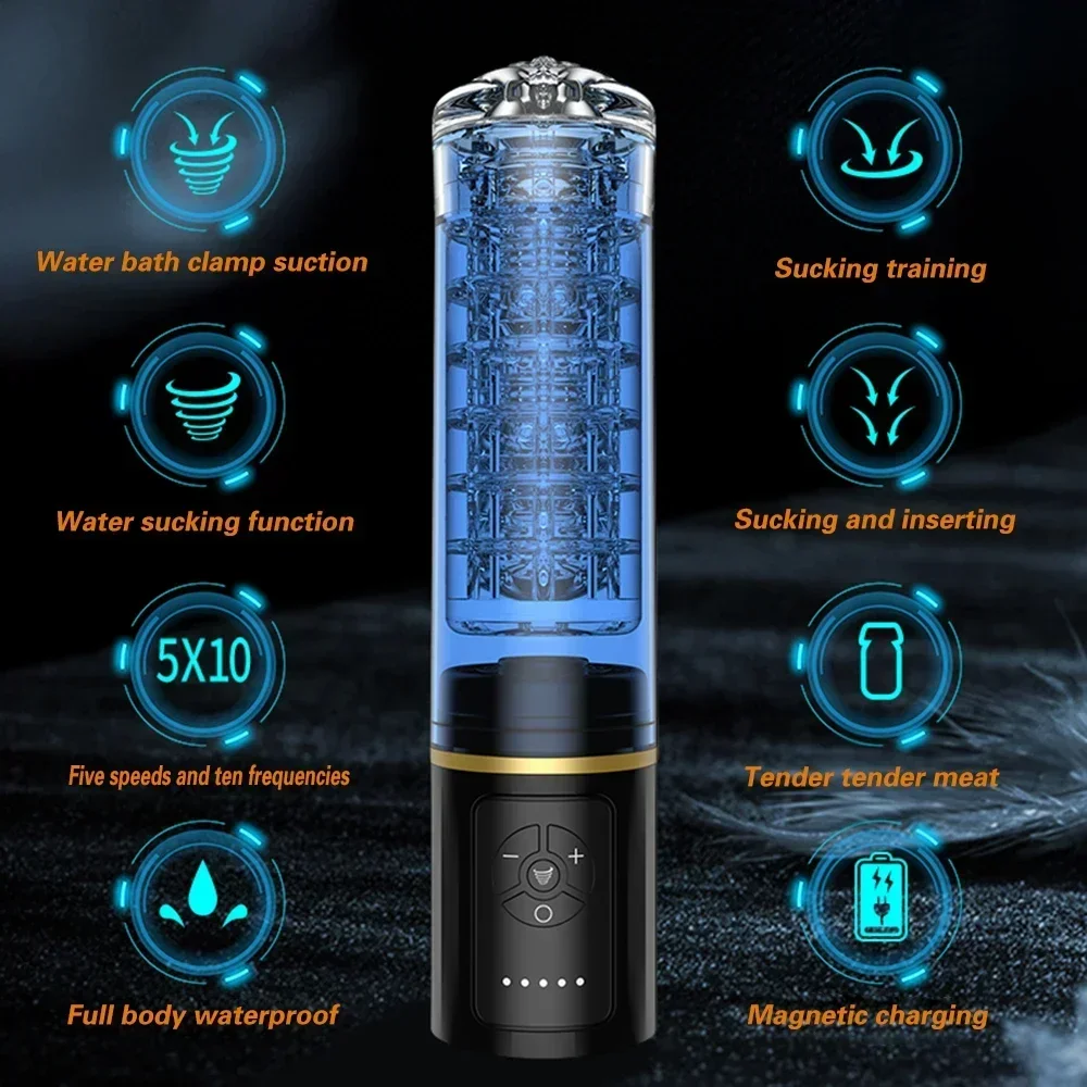 Электрический водяной насос для пениса мужской мастурбатор чашка увеличения