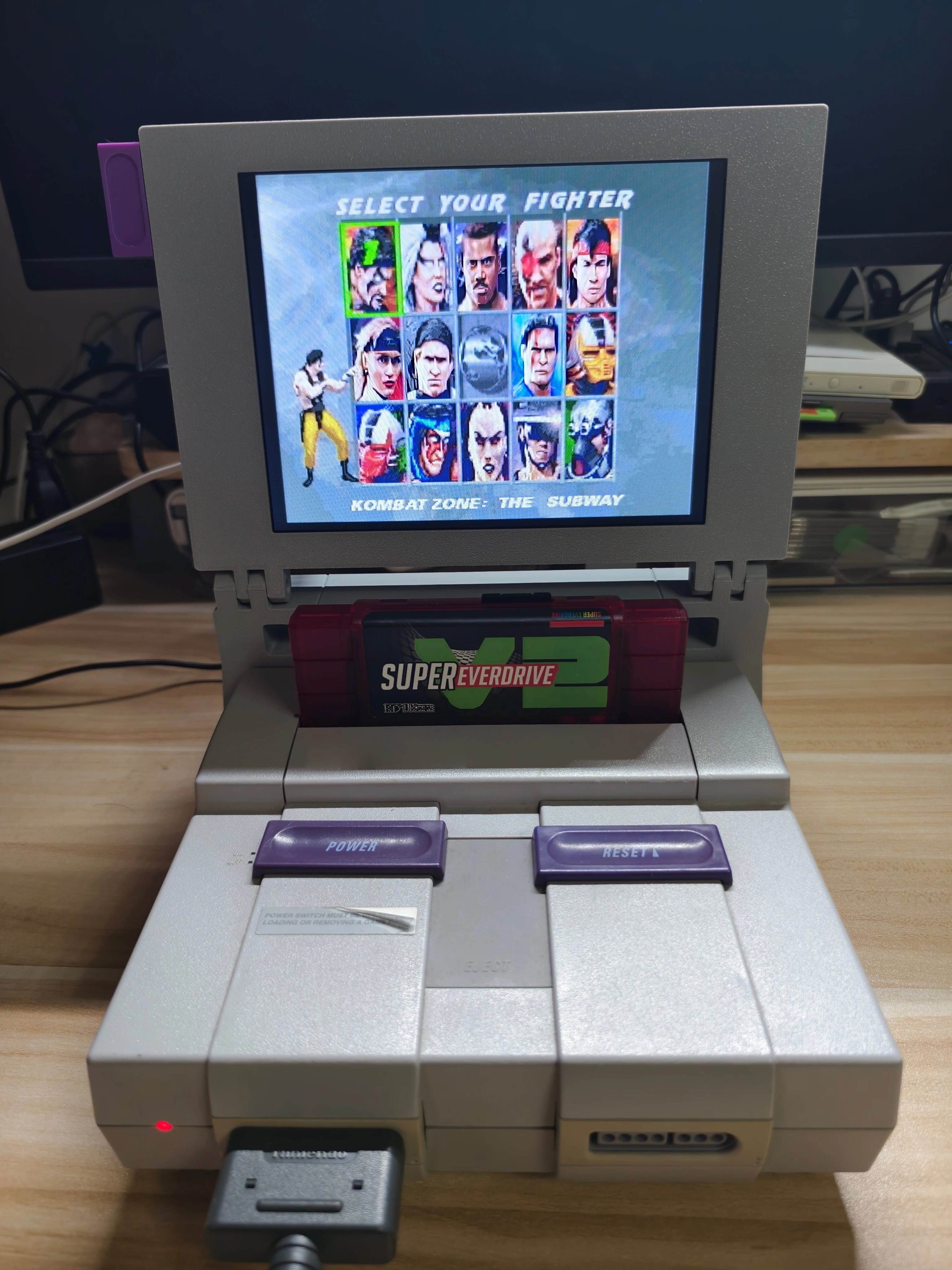 8-дюймовый ретро аркадный игровой автомат SNES с 3D-принтом портативный мини-монитор