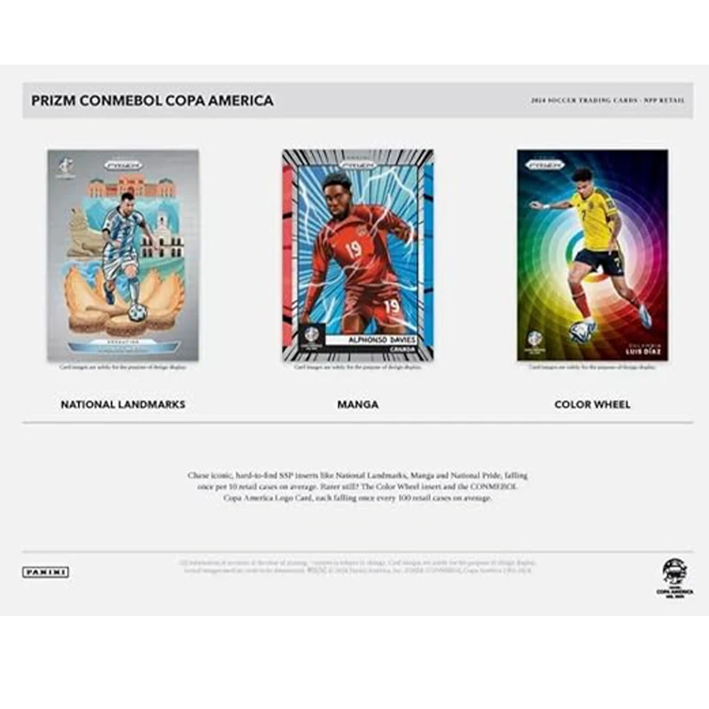 Фото Голографические карты Copa America 2024, коллекция Panini Prizm Blaster, карты Rookie, новое поступление №2