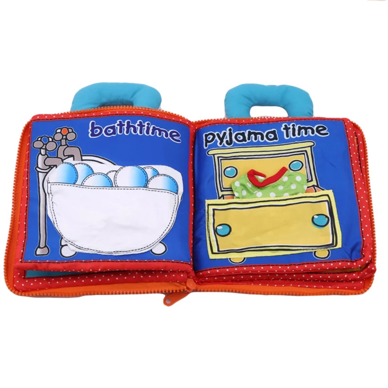 

New Activity Book Newborn Baby Toys Funny Soft Baby Quiet Cloth Book Infant Bear Night Early Educational Toy Books For Kids