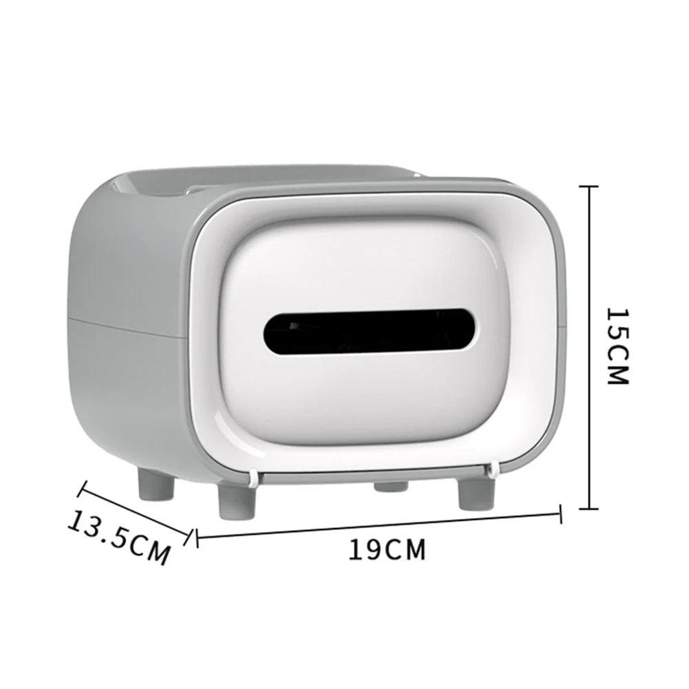 

Multifunctional Tissue Box Tissue Box Stylish Tissue Box Holder Rectangular Retro Facial Tissue Box