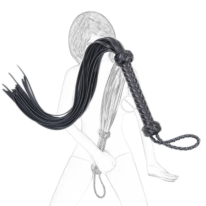 Новый мягкий подлинный кожаный хлыст для игр взрослых BDSM, косплея и подчиненного секса.