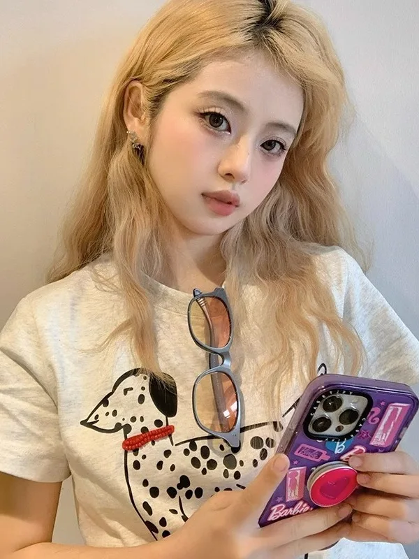 Футболка женская короткая в американском стиле облегающий топ с коротким