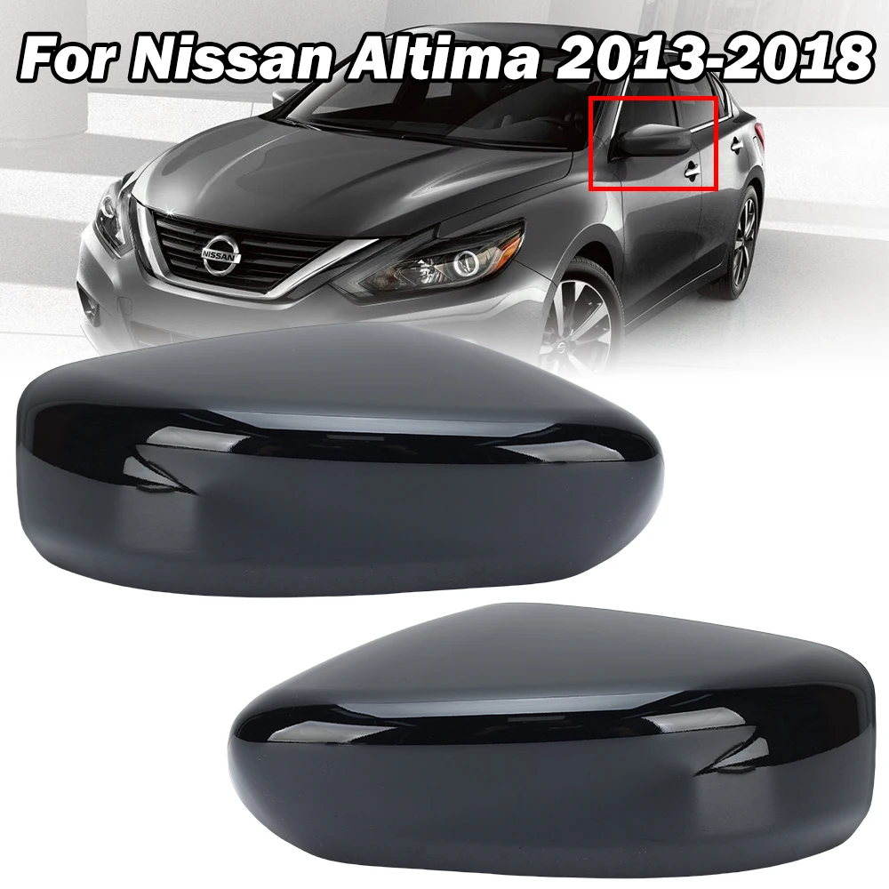 Боковая крышка для зеркала заднего вида Nissan Altima 2013-2018 версия США черная без света