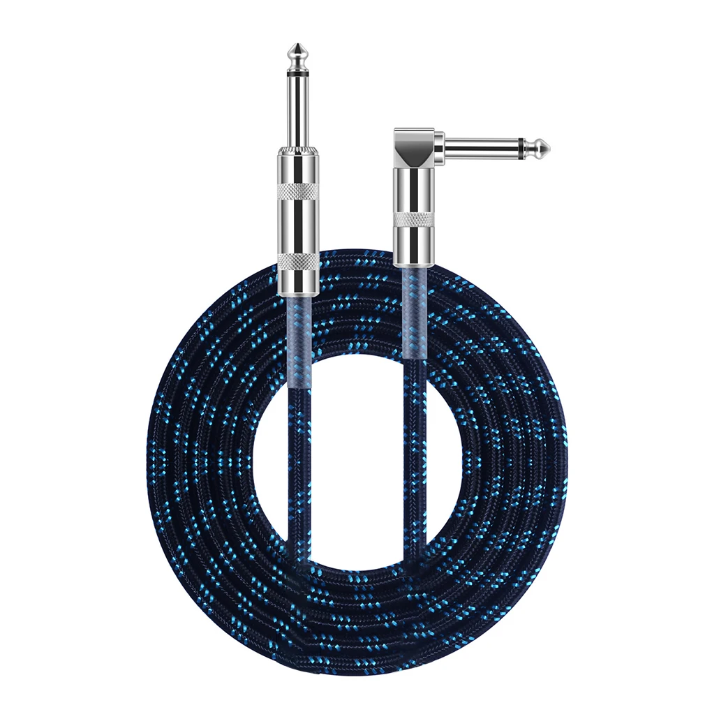 

Guitar Audio Cable Plastic Electric Bass Speaker AMP Cord Musical Instrument Spare Parts for Learners Professionals