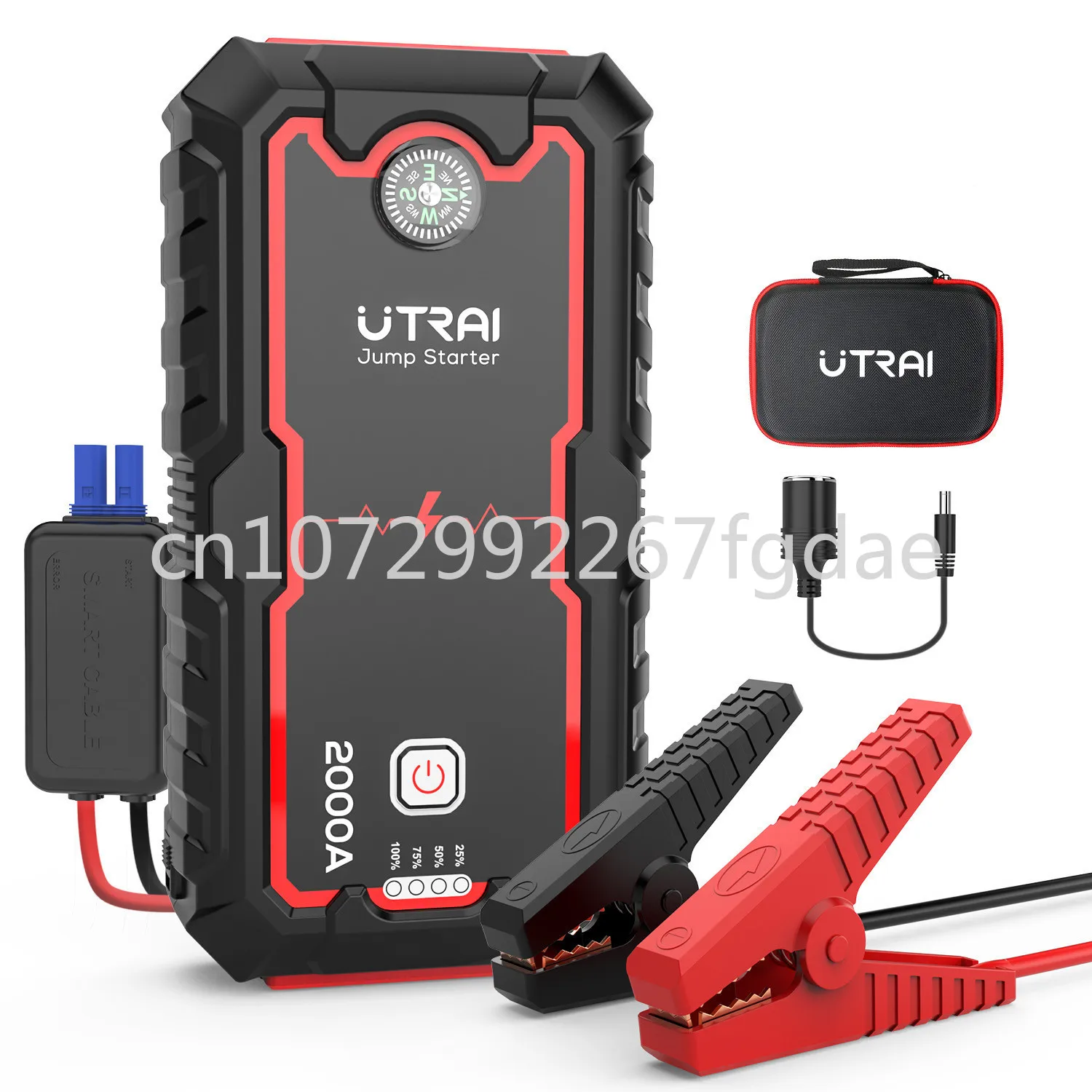 

Automotive Starter Power Bank Automotive Supercharger Starting Device Emergency Tool 2000A Jumpstart Gasoline Vehicle