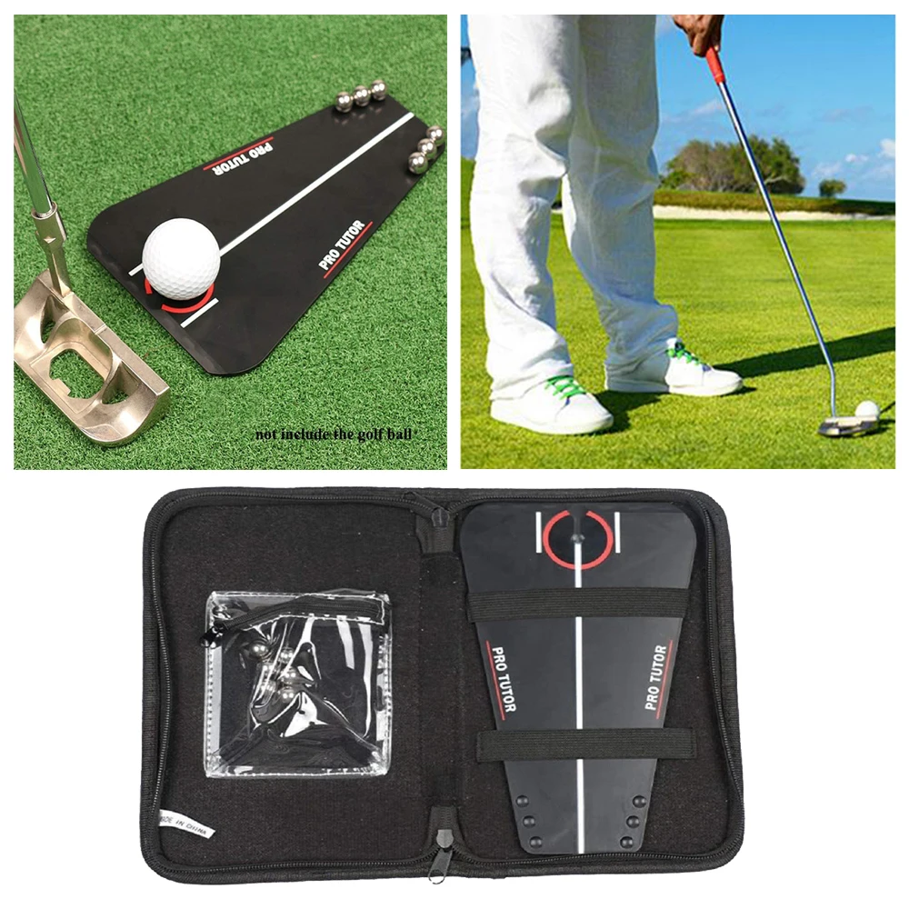 Portable Golf Putting Tutor Practice RPO Tutor Short Game Training Aids Golf Putting Assistant Indoor Simulation Track Device