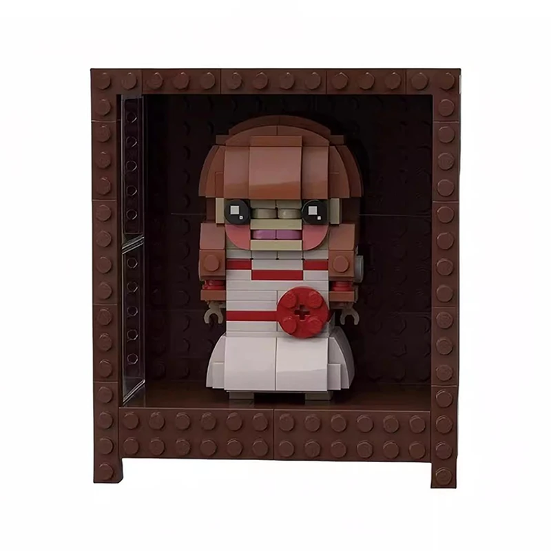 Фото Bricklink Хэллоуин MOC персонажи фильмов ужасов серии фигурки героев Brickheadz наборы Annabelle строительные блоки детские игрушки подарок №4