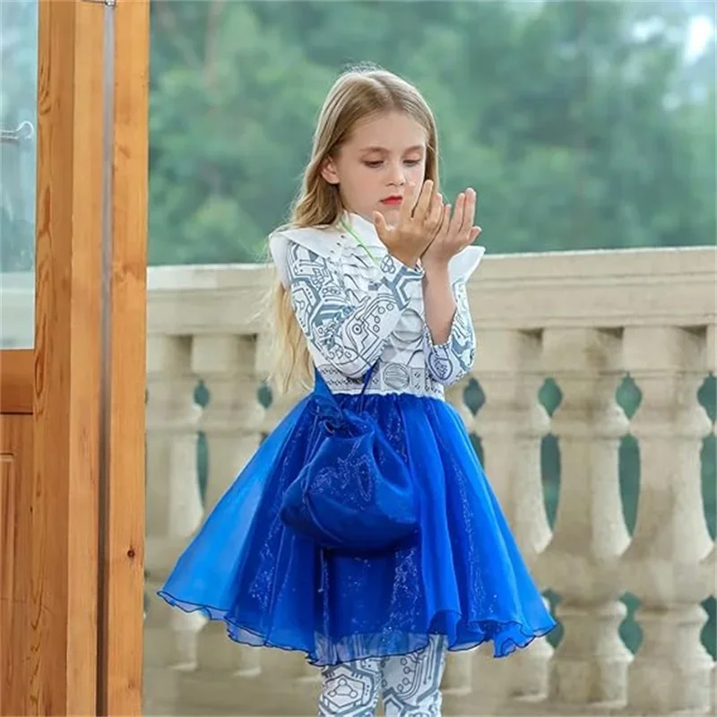 Фото Костюм инопланетянина-зомби для детей 3-10 лет, карнавальный костюм на день рождения, косплей в космической тематике, комплект из 2 предметов, костюм на Хэллоуин №4