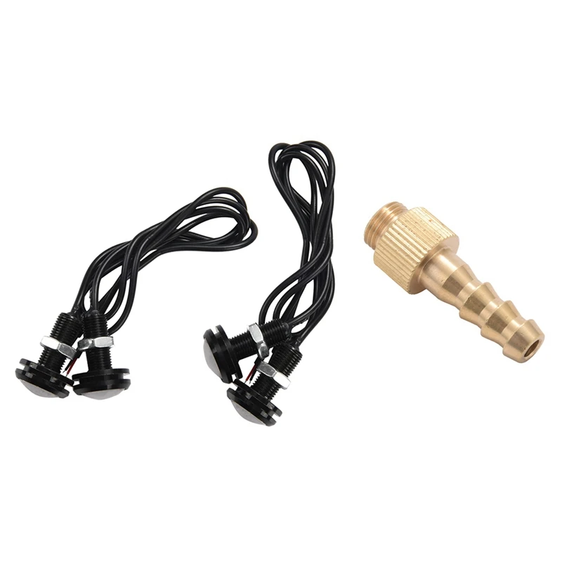 

1 Pcs Camping Stove Burner Safe Switching Valve Adapter & 4 Pcs Submersible Led Boat Light