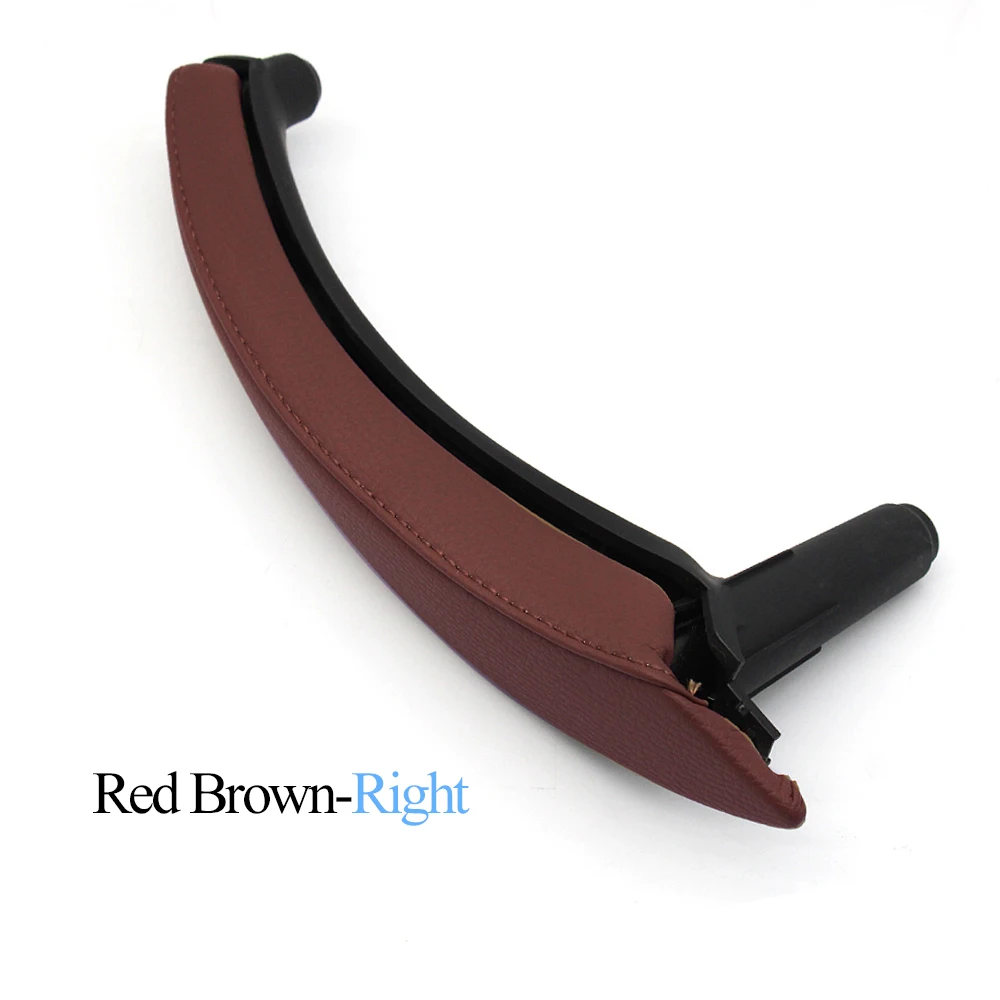 

Модернизированная ручка левой и правой пассажирской двери автомобиля с кожаной накладкой, замена накладки для BMW X5 X6 E70 E71 E72 2007-2013