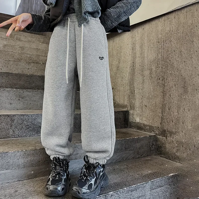 Детские брюки с эластичной резинкой на талии детская одежда зимние штаны для