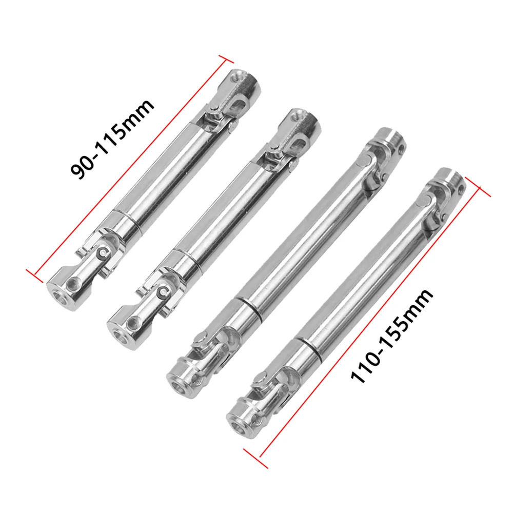 

2pcs Steel Cardan Shaft Metal Universal Drive Shaft With CVD 90-115mm 110-150mm For 1/10 Models RC Car SCX10 D90 AXIAL Crawler