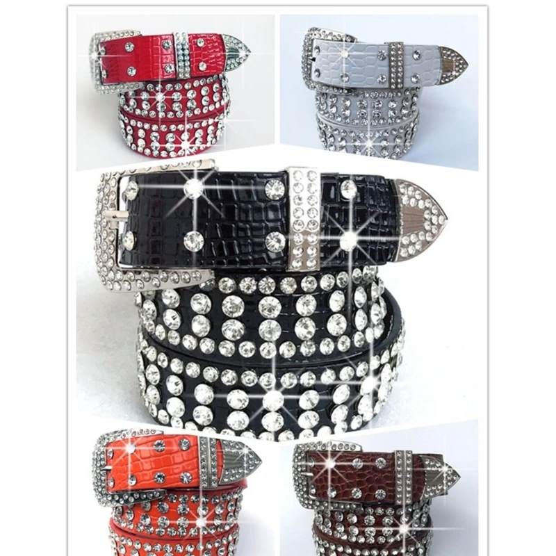 

Studded Belts Jeans Belt Cowgirl Bling Belt Waistband Belt