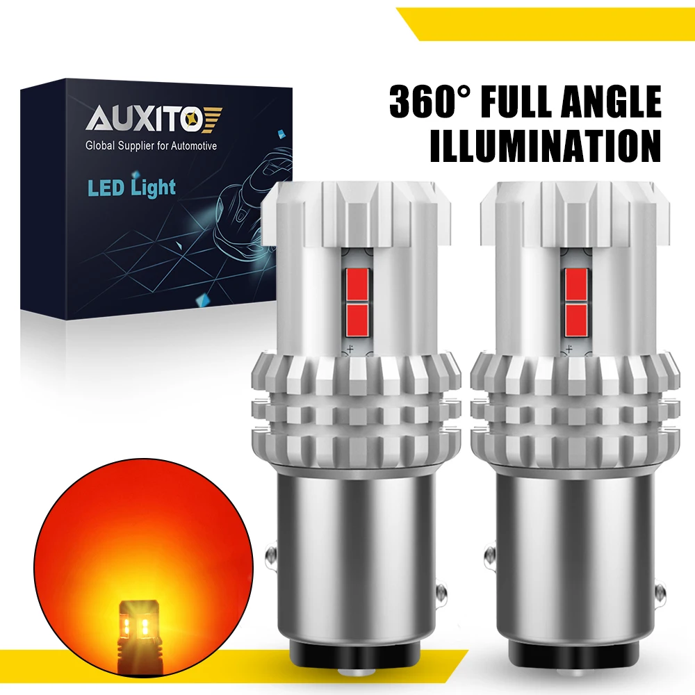 

AUXITO Комплект Из 2 Шт. 1157 P21/5W BAY15D LED-лампы Для Стоп-сигналов, Красные, Суперяркие, 3020SMD, 2400 Лм, Интерфейс BA15D