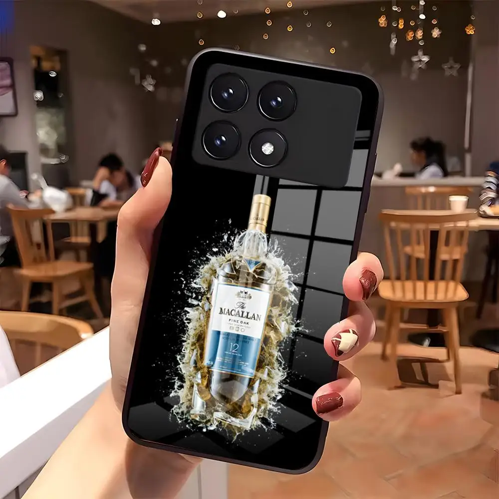 Фото Чехол для телефона Alcohol M-Macallan-N для Xiaomi 17 15 14 13 T Pro Ultra Redmi 15 14 Pro Plus 4G 5G A7, стеклянный чехол №5