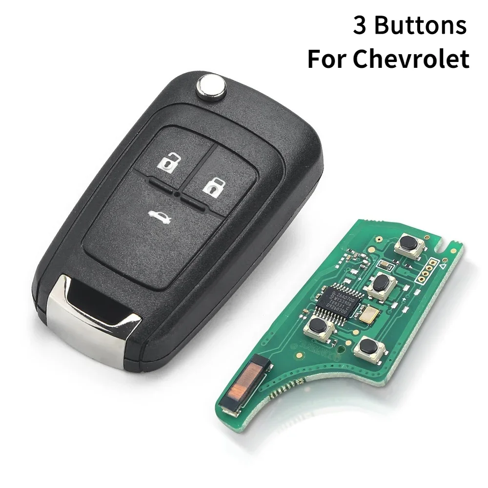

KEYYOU 2/3/4/5 BTN 315/433 МГц ID46 чип дистанционный Автомобильный ключ для Chevrolet Malibu Cruze Aveo Spark Sail Opel/Vauxhall
