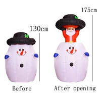 christmas funny inflatable toys 6 ft tall hide and seek santa claus with build in leds blow up inflatables for xmas party decor