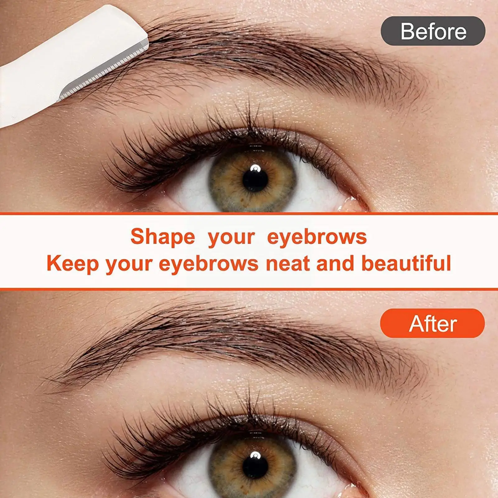 

3 шт., стальная Бритва для бровей