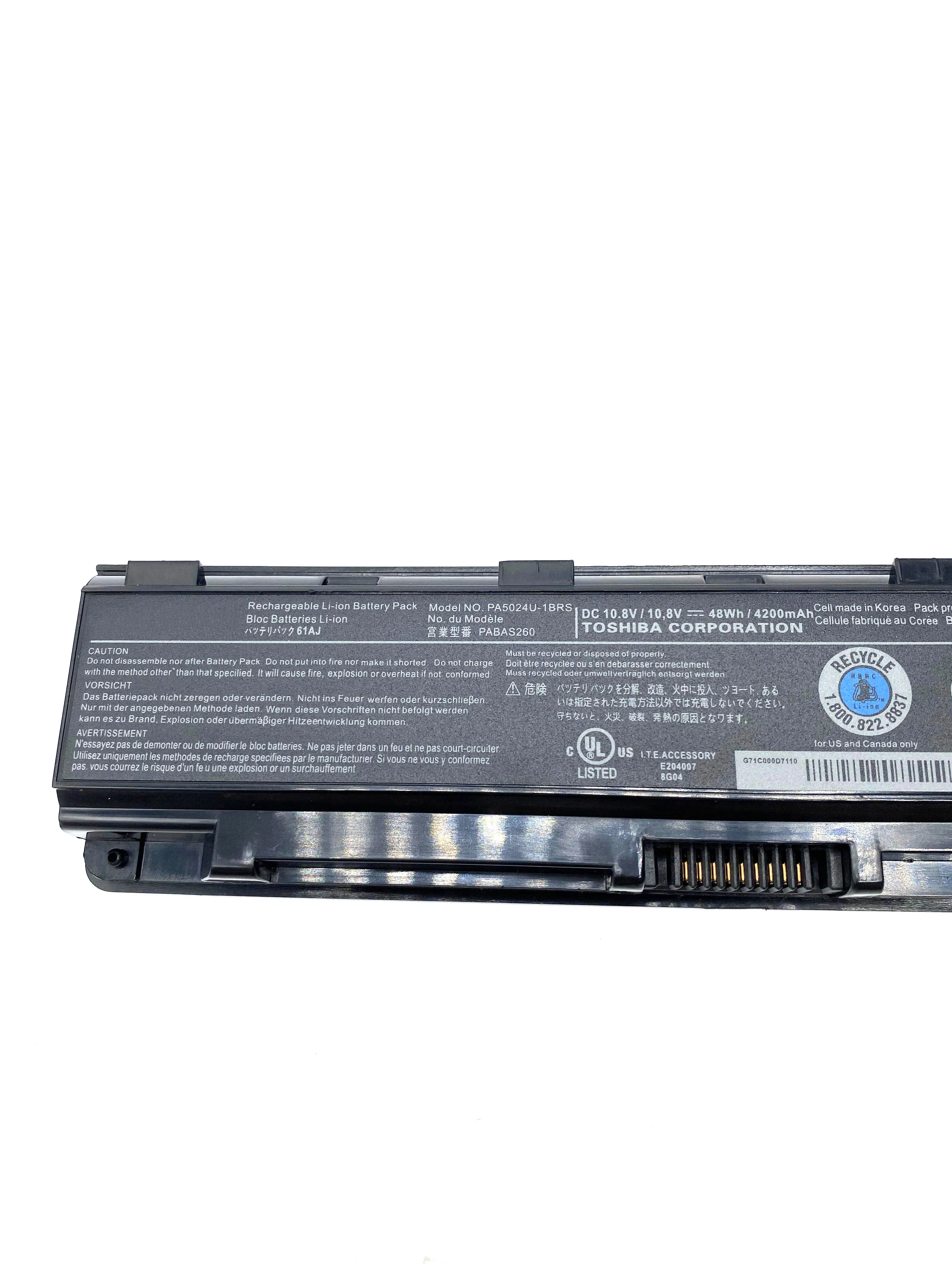 Новый аккумулятор для ноутбука PA5024U-1BRS 4200 мАч Toshiba Satellite 5024 5023 C55 C40 C850 C855D PA5023U-1BRS PA5024