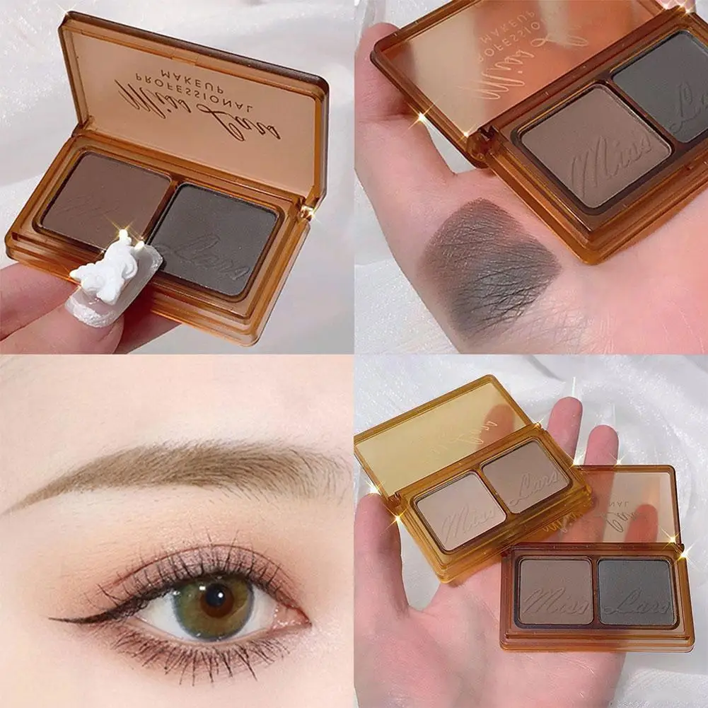 

Two-color Eyebrow Powder Two-tone Contouring Eyebrow Shadow Eyebrow Two-tone Natural Cream Powder Tool Powder Nose Makeup M R0o9