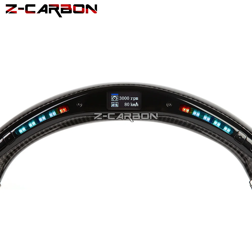 Светодиодный руль подходит для Audi RS 2016-2020 углеродное волокно ПЕРФОРИРОВАННОЕ