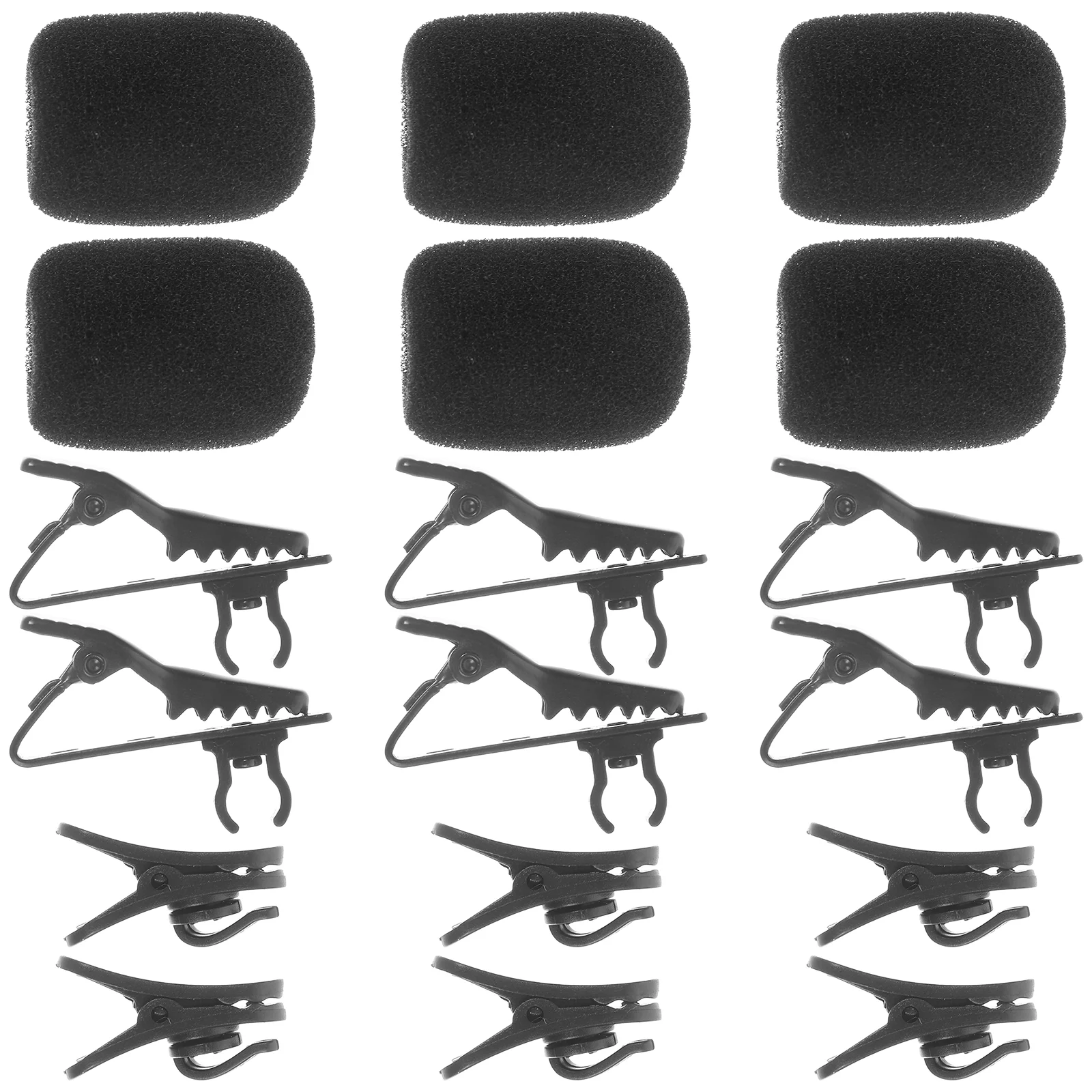 

Microphone Mic Clips Clip Covers Wire Cover Sponge Foam Windscreen Lapel Accessory Tie Lavalier Miniature Neckline Holder
