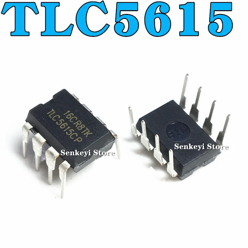 Новый оригинальный 10-битный чип преобразователя цифрового в аналоговый TLC5615CP с