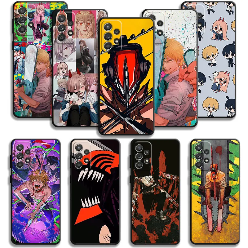 

Anime Chainsaw Man Power Denji Case For Samsung Galaxy A73 A53 A71 A51 A41 A31 A33 A22 A12 A21s A13 A32 A52s A72 A52 A23 Cover