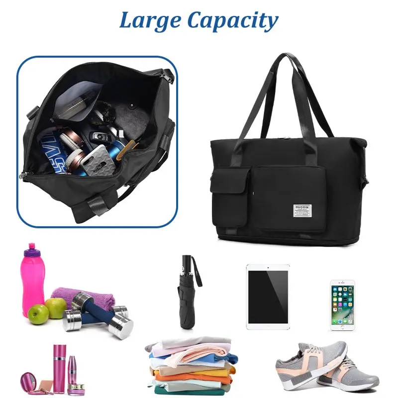 Large Capacity Travel Bag, Waterproof Expandable Duffel Bag
