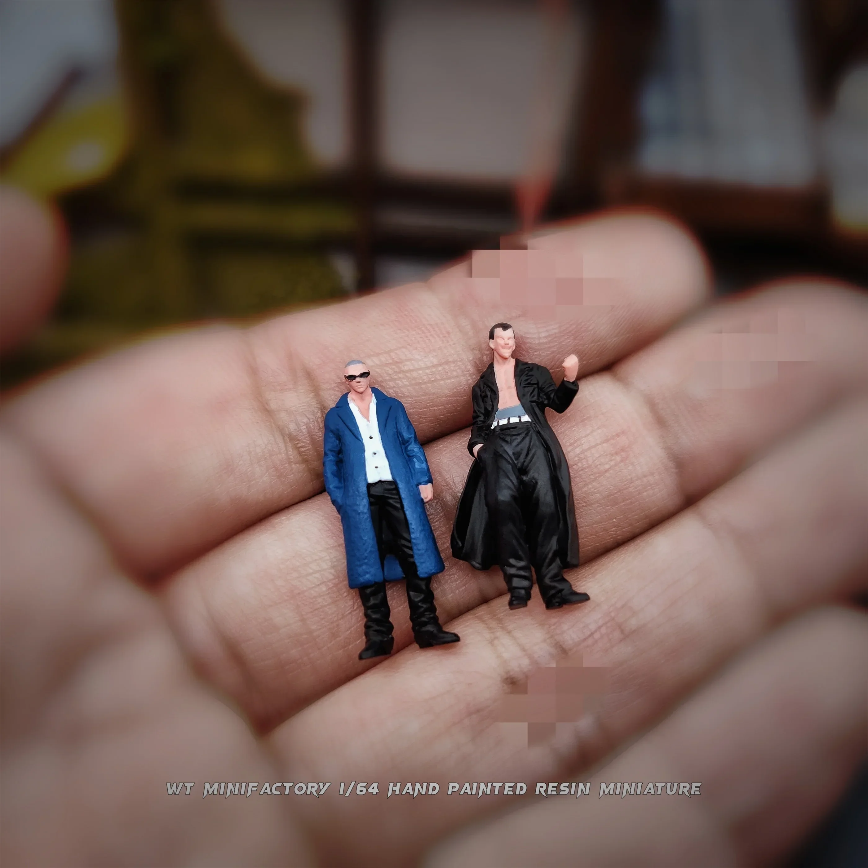 Фото Миниатюрные фигурки WT Minifactory Diorama в масштабе 1/64: Горячекровные студенты университета 02, коллекционная группа из двух персонажей, ручная роспись №3