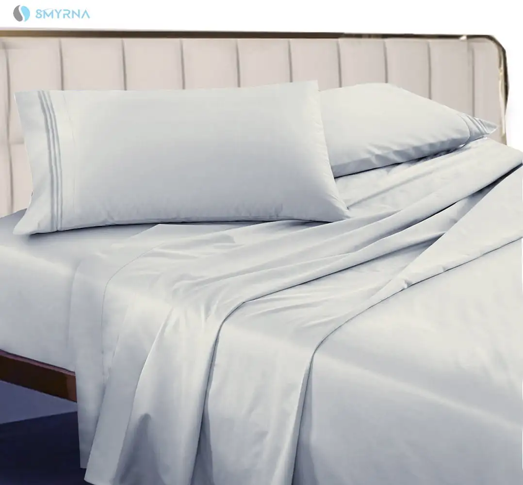 

6 Piece Bamboo Bed Sheet Set -Deep Pockets,Moisture Wicking, Softer Than Cotton-1 Fitted Sheet, 1 Flat, 4 Pillowcases-Full Size-