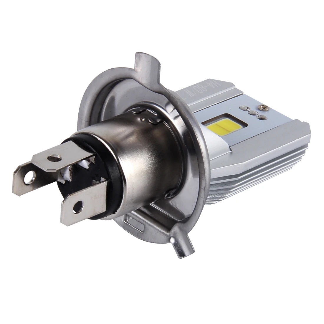 H4 12W 800lm 6000K COB светодиодный светильник для мотоцикла, DC 6-80V (белый светильник)