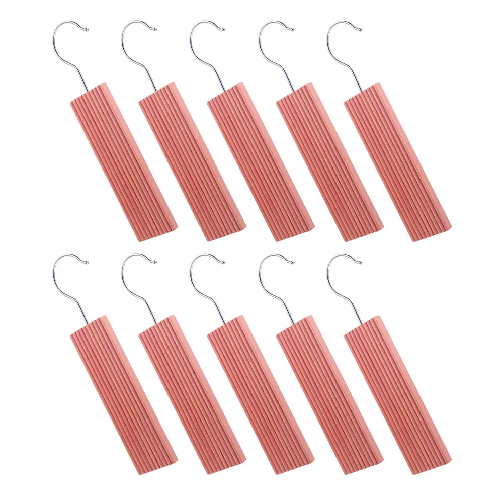 

10 Pcs Clothing Cedar Hook Board Natural Bug Home Closet Wood Blocks Fragrant
