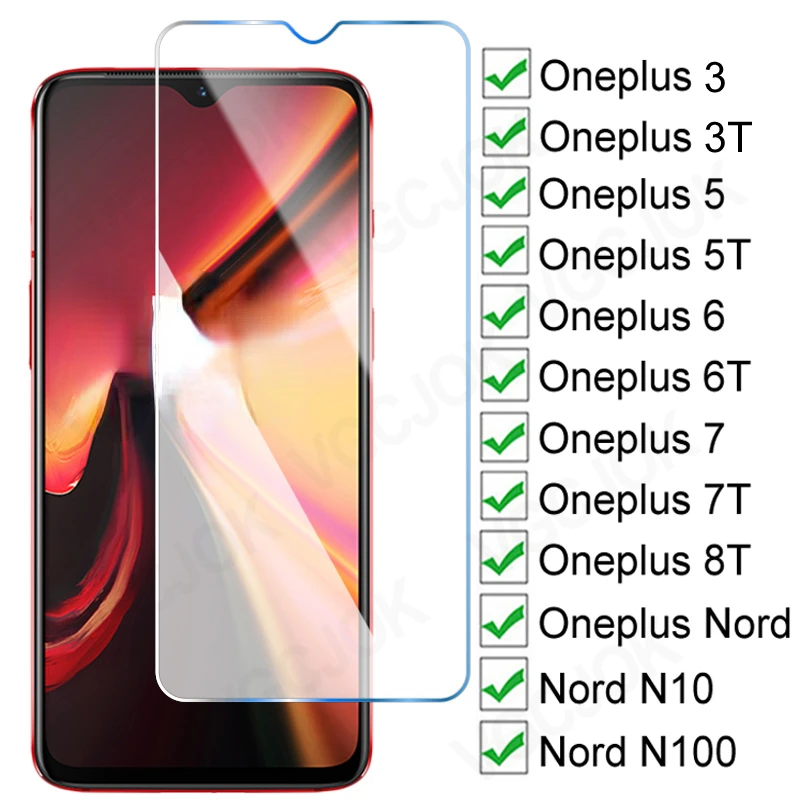 

Protective Tempered Glass For Oneplus 3 3T 5 5T 6 6T 7 7T 8T Screen Protector 1+5 1+7T One Plus nord N10 N100 Glass Film