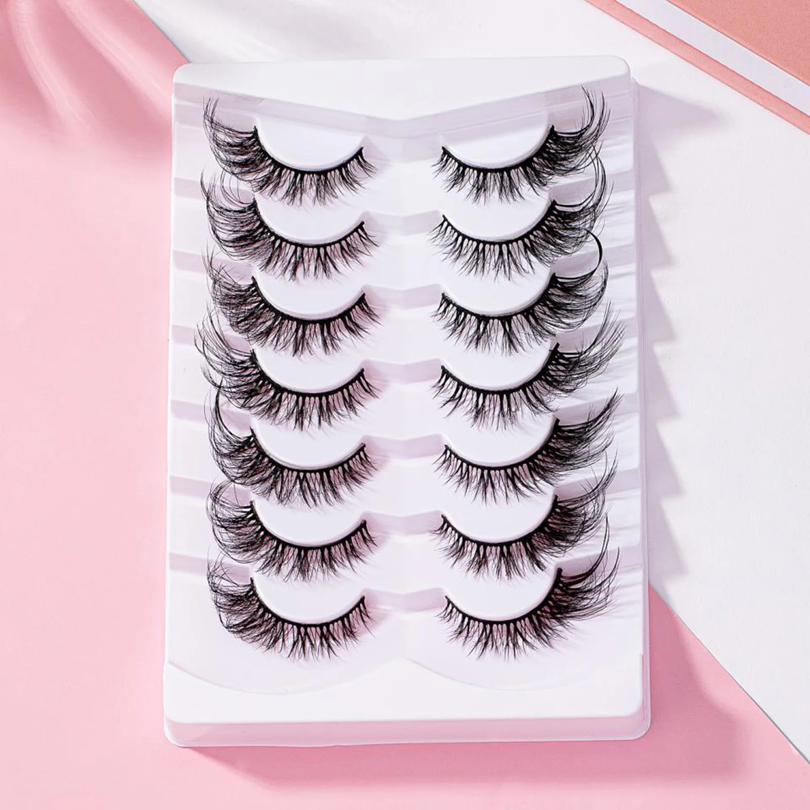 

Fox Eye Lashes Extensions Pack Soft Sharpened Tips Natural Look Lashes Ideal for Cosplay and Costume Parties
