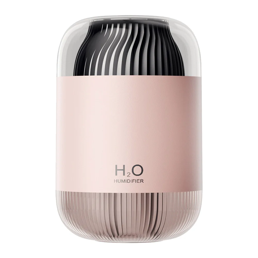 

Double Nozzle Air Humidifier Diffuser with LED Cool Mist Maker Fogger Office Pink