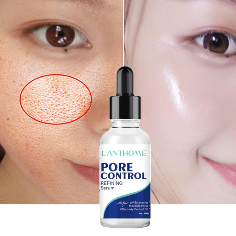 

Pore Shrink Face Serum Hyaluronic Acid Moisturizing Nourishing Smooth Pores Repair Essence Brighten Firming Skin Care Cosmetics