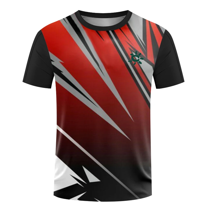 

2023 Men Women New Summer Fashion Ultrathin Breathable Quick Drying 3D Printing T-shirt Sport Fitness Running Wear