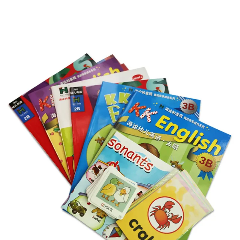 

Индивидуальный дизайн, английский обучение, детская мягкая обложка, книги для печати