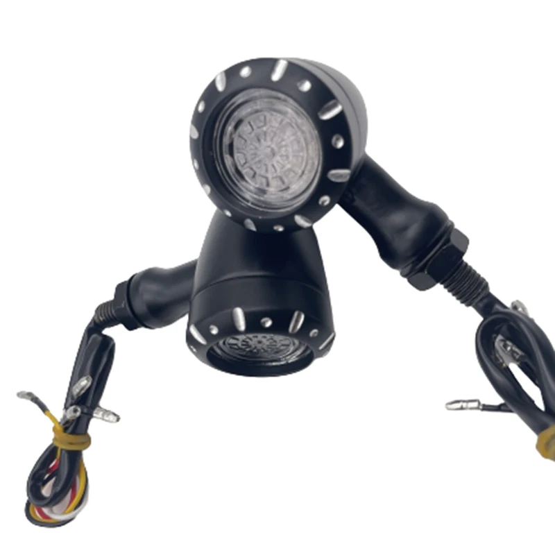 

Светодиодный поворотный сигнал для мотоцикла, тормозной ходовой фонарь, мигасветильник свет, поворотник для кафе, Racer, Sportste