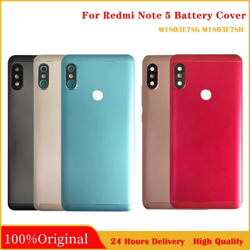 

Original Back Battery Cover for Xiaomi Redmi Note 5 rear housing cover case with adhensive replacement spare parts