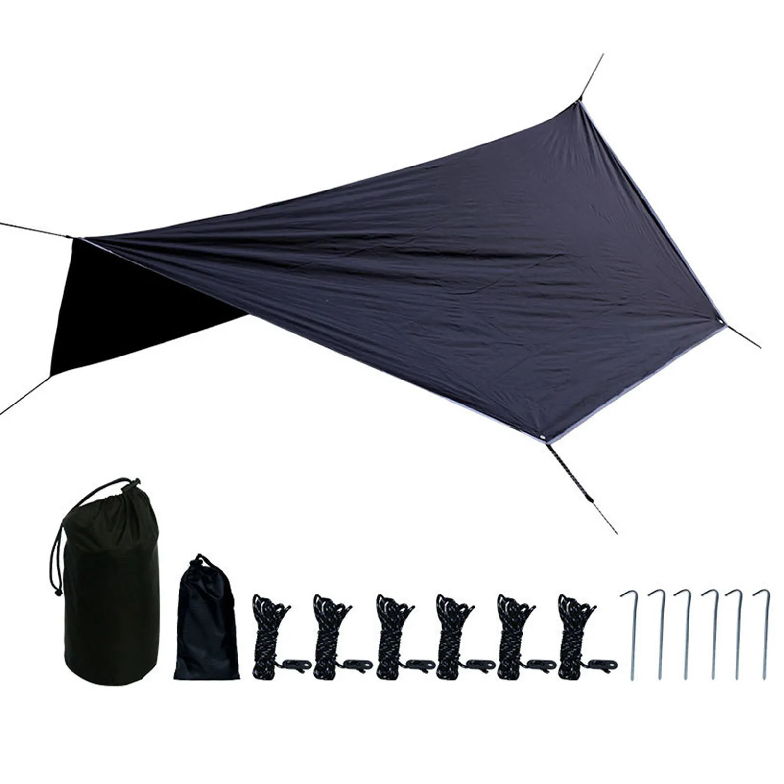 

Брезент-гамак для кемпинга, брезент для кемпинга с защитой от УФ-лучей, от дождя и мухи, ПУ, 2000 мм, водонепроницаемый, легкий, для пляжа, палатк...