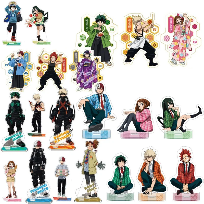 

Аниме Мой герой Академия Midoriya Izuku Todoroki Shoto акриловая фигурка стенд модель пластина настольное украшение Косплей настольные игрушки