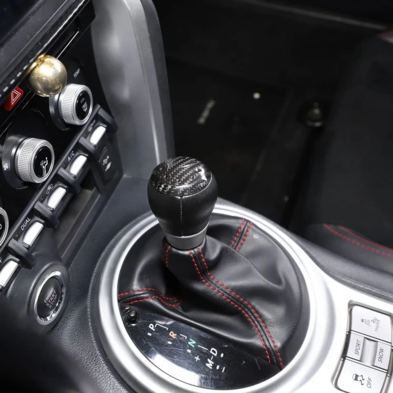 Накладка на головку переключения передач из углеродного волокна для Toyota 86 Subaru BRZ
