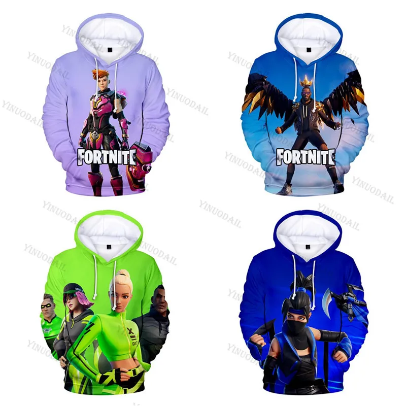 

Fortnite Hoodie Sweatshirt Men and Women Sudaderas Victory Royale Battle Game 3D Children Kids Hero Tops Girls Boys Clothing