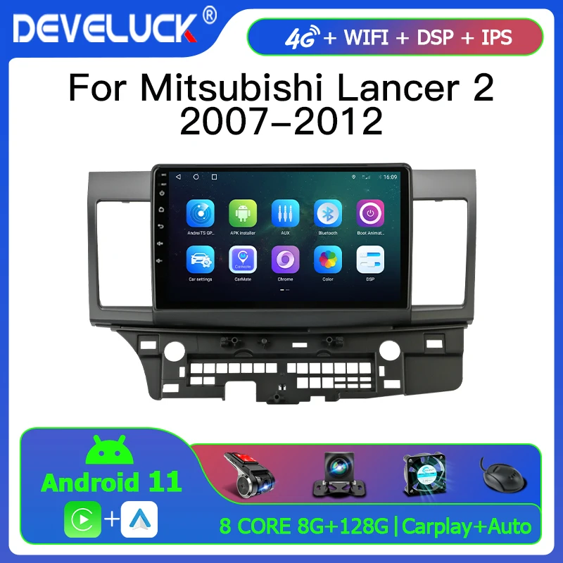 Автомобильный радиоприемник Android10 2 Din мультимедийный видеоплеер с GPS-навигацией