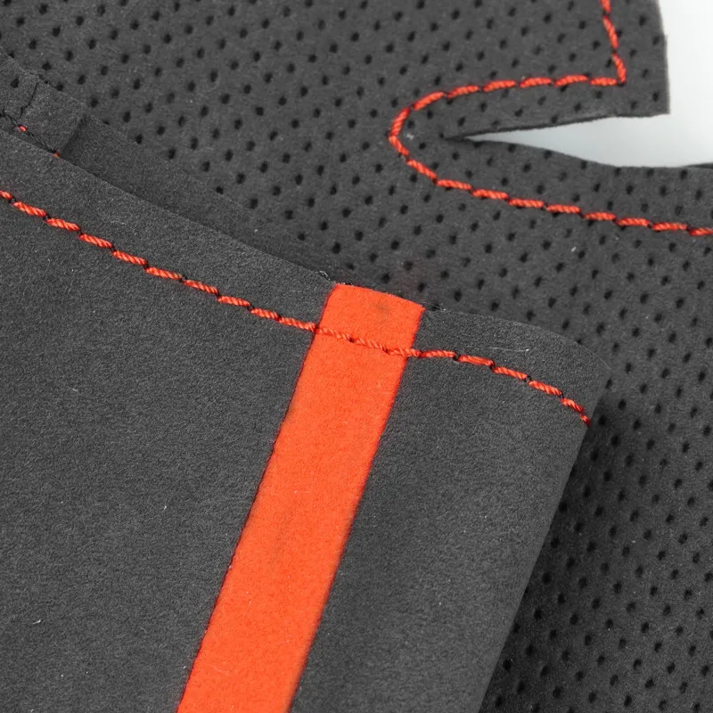 Ручные пледы Замшевый кожаный чехол на руль автомобиля для Audi (O Shape) A3 S3 8Y A4 B9 S4 A5 8W6