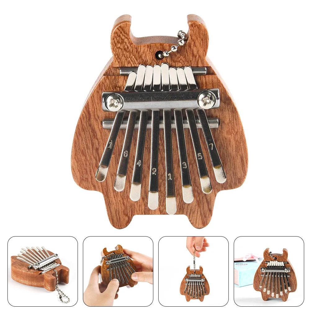 

Интересное 8-тоновое деревянное мини-Пальчиковое мини-пианино Kalimba